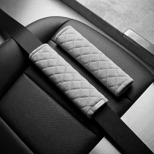 Divanoxcosh Soft Car Seat Belt Cover Shoulder Pads, 2-Pack Universal Seatbelt Protector Strap Covers for Adults and Kids, Comfy Padding for Cars, Backpacks, Messenger Bags and More
